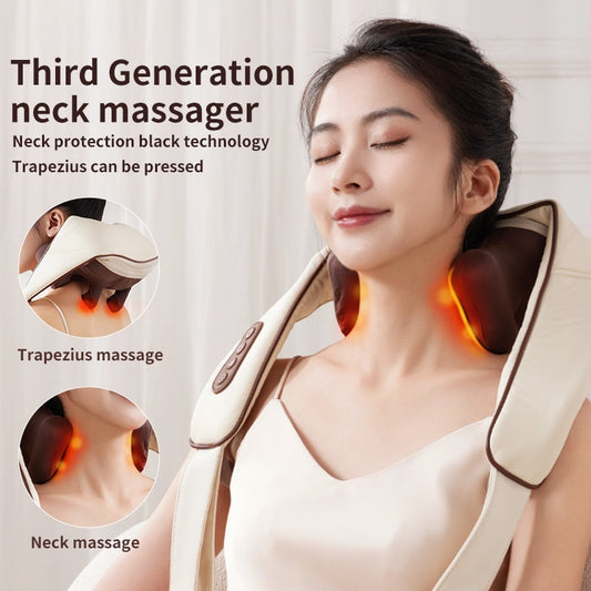 The Rechargeable Heated Neck Massager Shawl